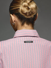 MISSGUIDED Cropped Boxy Striped Shirt